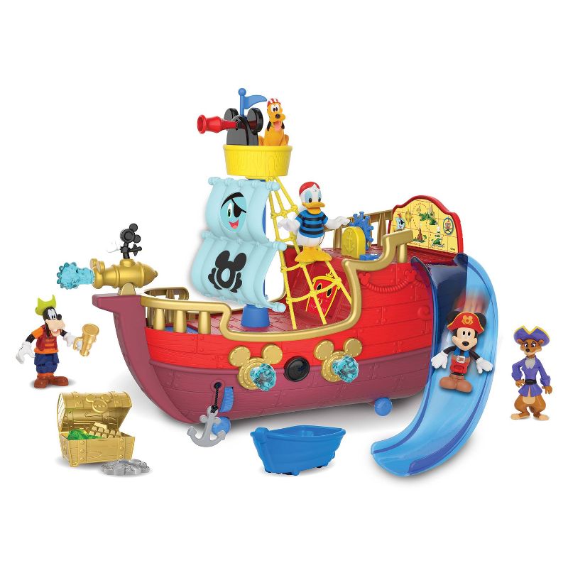 Disney Junior Mickey Mouse Funhouse Treasure Adventure Pirate Ship, 4 of 8