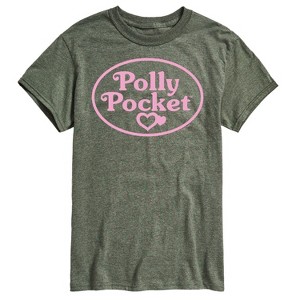 Men's - Polly Pocket - Polly Pocket Pink Logo Short Sleeve Graphic T-Shirt - 1 of 4