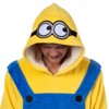 Minions Costume Adult Fleece Oversized Blanket Hoodie Pajama Loungewear - 3 of 4