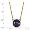 Black Bow Jewelry 14k Yellow Gold Plated Sterling Silver Alpha Xi Delta Greek Life Necklace 18 Inch - 3 of 4