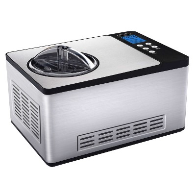 Stainless Steel 2 Quart Automatic Ice Cream and Yogurt Maker