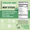 Mission Meats USDA Certified Organic Beef Sticks – Organic & Grass Fed Beef, Zero Sugar, Gluten Free, Non-GMO, Original 0.75oz - 2 of 4