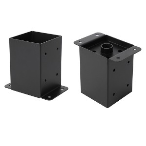 Post Base for Deck,Deck Post Bracket,Post Holder for Fence Deck,Pergola and Gazebo - 1 of 4