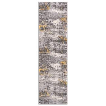 World Rug Gallery Prague Distressed Abstract Area Rug
