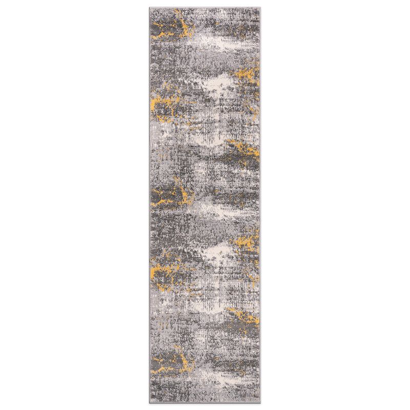 World Rug Gallery Prague Distressed Abstract Area Rug, 1 of 12