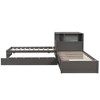 Whisen Twin Size L-shaped Platform Bed with Trundle and Drawers Linked with built-in Desk - 4 of 4