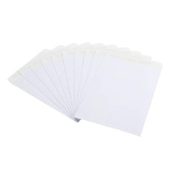 Unique Bargains Coin Envelope Self-Adhesive Small Item Stamp Storage Packet for Office Garden White 25 Pcs 12.7 x 9 inch