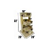 HomeStock  Round 33" Triple Cat Perch - 19.9 x 19.9 x 31.9 - 4 of 4