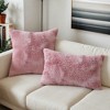 REGALWOVEN Fade-Resistant Tie-Dye Teddy Fleece Soft Plush Pillow Covers 2 Pcs - 2 of 4