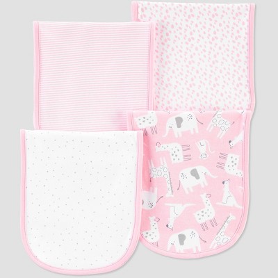 baby girl burp cloths