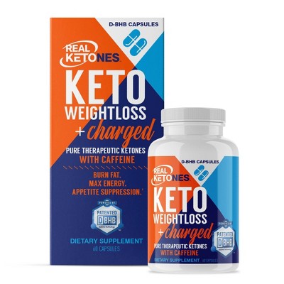 Real Ketones Keto Ignite D-BHB Weight Loss Supplement 2000mg Capsules – 60ct