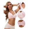 INSPIRE CHIC Women's Lace Crossover Wirefree Sleep Breastfeeding Soft Cup Maternity Nursing Bras - 3 of 4
