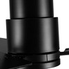 YUHAO Hushine 2-Pack 52 in. Indoor Black Flush Mount standard Ceiling Fan with Light, Remote Included and Reversible Blades - 3 of 4