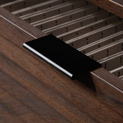 Englewood Spiced Mahogany Lateral File Credenza with Adjustable Shelf