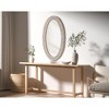 Elegant Lighting Oval Cornhusk Mirror 24x42 in Linen White - 3 of 4