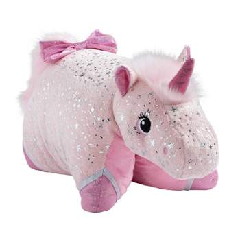 Sparkly Unicorn Pink Kids' Pillow - Pillow Pets