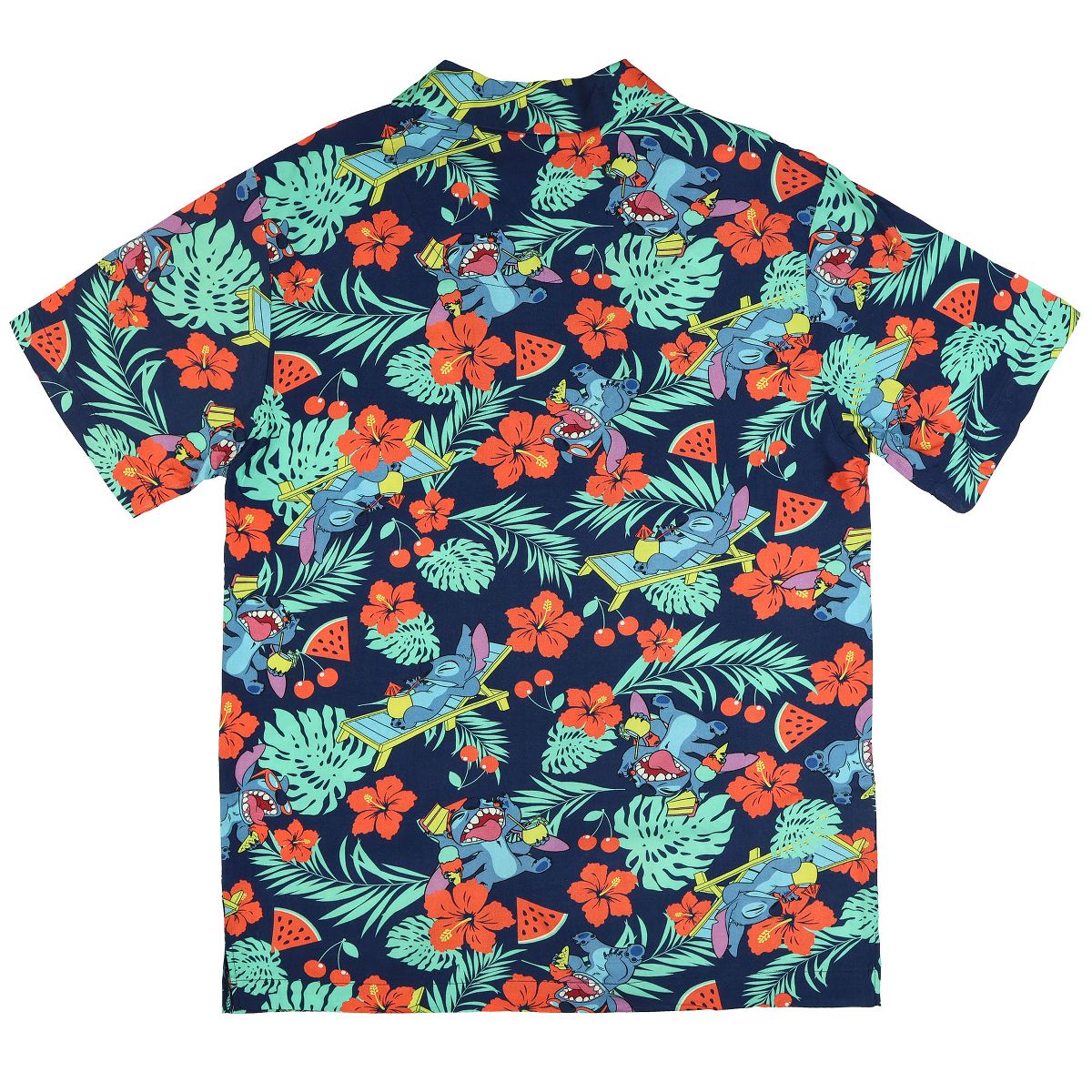 Seven Times Six Disney Lilo and Stitch Men's Hawaiian Shirt Tropical Party Button Up Top Multicolor - thumbnail 5