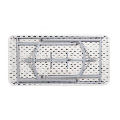 Baldwin 48'' Grey Plastic and Steel Folding Table