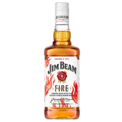 Jim Beam Kentucky Fire Bourbon Whiskey - 750ml Bottle
