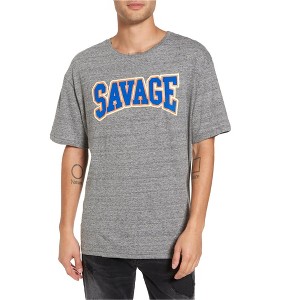 Elevenparis Mens Savage Graphic T-Shirt, Grey, X-Large - 1 of 1