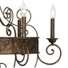 Franklin Iron Works Geralt Bronze Chandelier 30" Wide Rustic Farmhouse Candle Sleeves 6-Light Fixture for Dining Room House Kitchen Island Entryway - 3 of 4
