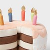 Kids' Birthday Cake Interactive Play Set - Pillowfort™: Novelty Plush Throw Pillow, Multicolored, Indoor Use - 3 of 3