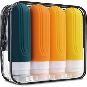 6oz Toiletry Bag Large Travel Bottles for Toiletries, BPA Free Leak Proof Tubs Refillable Liquid Traveler Accessories - 1 of 4