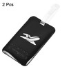 Unique Bargains PVC Durable Lightweight Backpack Travel Luggage Tag 2 Pcs - 3 of 4