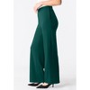 Roaman's Plus Size Ponte Wide Leg Pant With Pockets And Pull On Elastic Waist - 4 of 4
