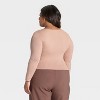 Women's Slim Fit Long Sleeve Corset Top - A New Day™ - 2 of 3