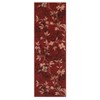 Modern Leaves Pattern Area Rug Botanical Print Washable Rugs for Living Room Bedroom Non-Slip Low Pile Floor Carpet - 3 of 4
