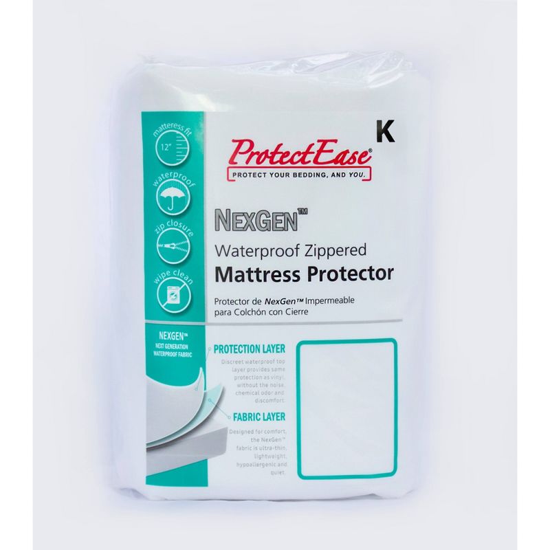 NexGen Waterproof Zippered Mattress Protector - ProtectEase, 1 of 7