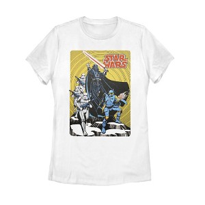 Women's Star Wars Vintage Dark Side Cover T-Shirt - 1 of 4