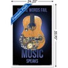 Trends International Music Speaks Framed Wall Poster Prints - 3 of 4