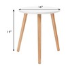 Costway 3pcs Accent Chairs and Side Table set 2pcs Velvet Sofa Round Sofa Table - 4 of 4