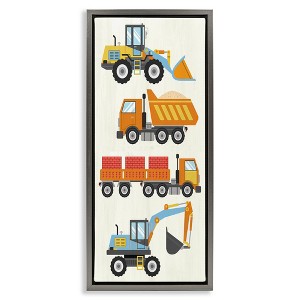 Stupell Industries Playful Construction Vehicles, 11" x 25" - 1 of 4