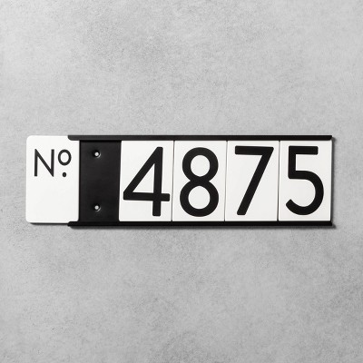 House Numbers Mounting Plate Black 5 Spaces - Hearth & Hand™ with Magnolia