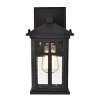 Chloe Lighting Jesse Transitional 1 Light Textured Black Outdoor Wall Sconce 12" Height - 2 of 4