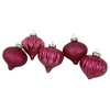 Northlight 12ct Pink Mercury Glass Style Glass Christmas Ornament Set 3" - 2 of 4