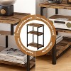 COZONY 3-Tier Side Table with Storage, Small End Table & Telephone Table, Metal Frame Tall Nightstand for Living Room, Bedroom, Office, Bathroom - 4 of 4