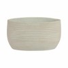 Vase Pottery Ecomix Ribbed Oval for Home Office Bedroom Living Room Modern Glam Decor - 8" Blue & Green - 2 of 4