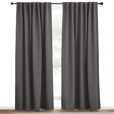 NICETOWN Backtab & Rod Pocket Blackout Thermal Curtain Panels, Set of 2
