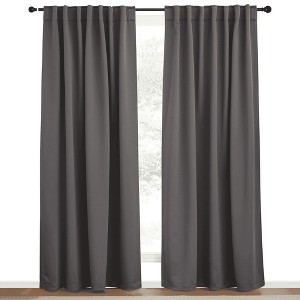 NICETOWN Backtab & Rod Pocket Blackout Thermal Curtain Panels, Set of 2 - 1 of 4