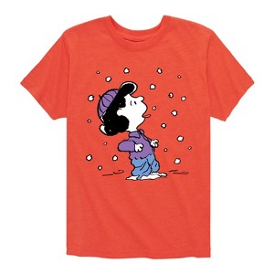 Boys' - Peanuts - Lucy Snow Short Sleeve Graphic T-Shirt - 1 of 4