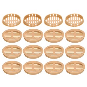Unique Bargains Bathroom Office Kitchen Plastic Circular Soffit Air Vents Cover 20 Pcs - 1 of 4