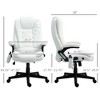 6 Point Executive Office Chair with Heat, Velvet High Back Vibrating Massage Office Chair - 3 of 4