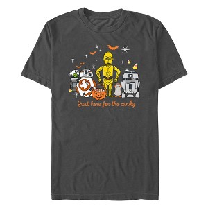 Men's Star Wars Halloween Here for Treat Friends T-Shirt - 1 of 4