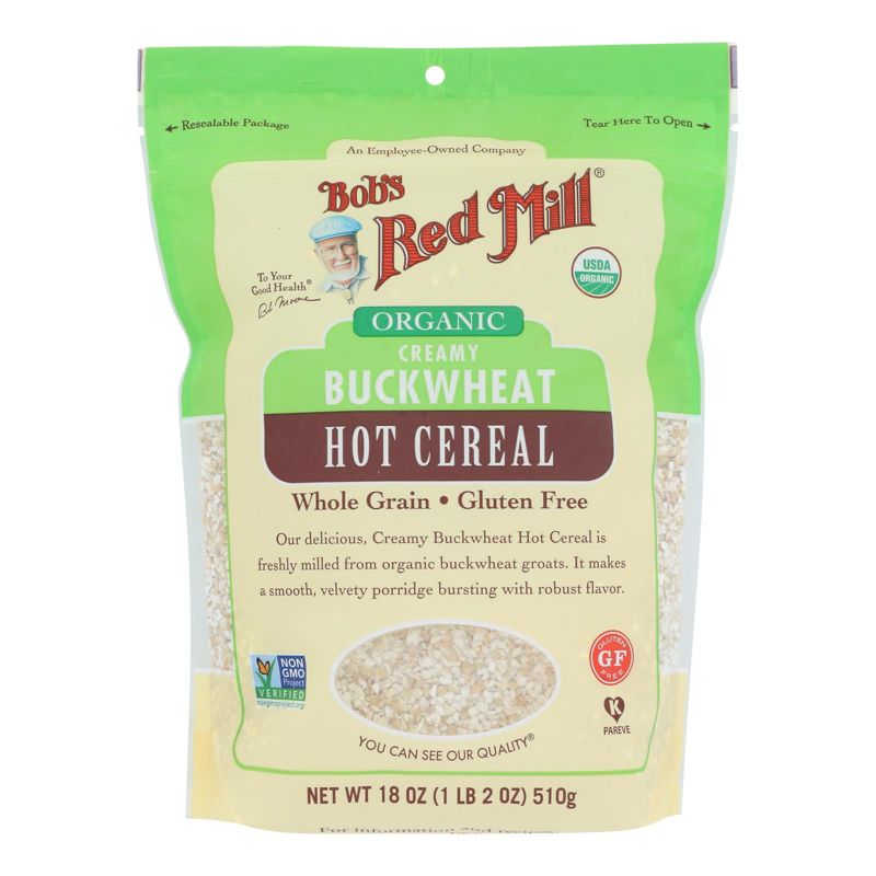 Bob's Red Mill Organic Creamy Buckwheat Hot Cereal - Case of 4/18 oz, 2 of 8