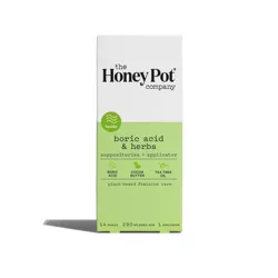 The Honey Pot Herbal 7 Day Suppositories - 14ct