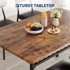 3-Piece Dining Table Set for 2 with Storage Rack, Wood Kitchen Table with Upholstered Chairs Set of 2 - 4 of 4